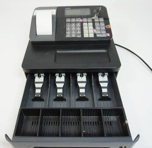 Casio PCR-T273 Electric Cash Register Cash Drawer Thermal Printing Operator Key...