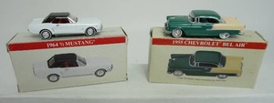 Collectible High Speed Diecast Readers Digest 164 Scale Toy Car 1964 12 Mustang and 1955 Chevrolet Bel Air Both with Original Box...