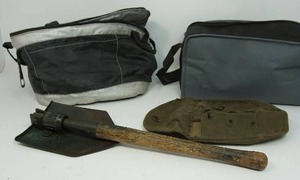 WWII WW2 M1943() Military Folding Shovel Entrenching Tool, Case Etc.