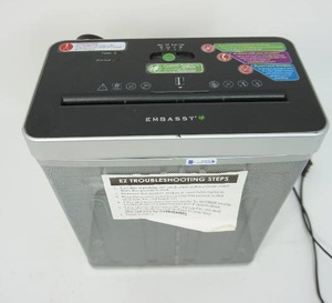 Embassy Paper Shredder in Mesh Base Box...
