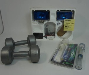 SHO-ME Halogen Alley Light Kit Model No. 10.0892, AJAY 6.6lb Dumbbell Weights, Nightstar Magnetic Force Flashlight