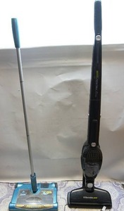 Electrolux ErgoRapido Green 2in1 Rechargeable Stick Vacuum, Bissell Turbo Sweep Rechargeable Three Brush System Stick Vacuum