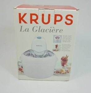 Krups La Glaciere Ice Cream Sorbet Maker Model 358 White