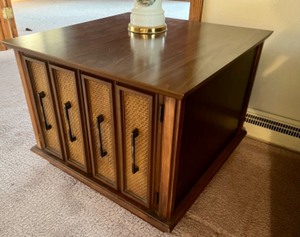 Mid-Century MERSMAN Two-Door End-Table Side-Table...