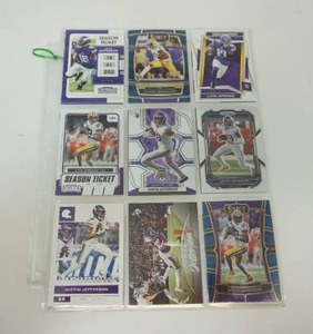 18 Different Justin Jefferson FB Cards...