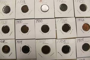 20 Indian Head Pennies 1880 - 1908
