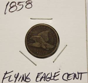 Nice 1858 Flying Eagle Cent