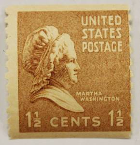 Martha Washington 1939 USPS 1 12 Cents Stamp
