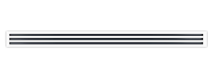48 Linear Slot Diffuser - (3 Slot) Triple Slot - White Decorative Air Vent