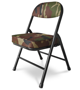fusehome Mini Folding Chair, Garage Stool, Portable Camping Chair with Padded Seat