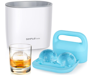 SIMPLETASTE Crystal Clear Ice Ball Maker Mold - 2.36 Inch Clear Sphere, Plus 2 Ice Ball Storage Bags
