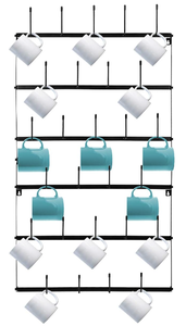 Sorbus Mug Rack Cup Holder - Wall Mounted Home Storage Mug Hooks