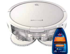 Bissell SpinWave Hard Floor Expert Pet Robot, 2-in-1 Wet Mop and Dry Robot Vacuum