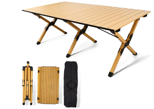 Rollingsurfer Folding Camping Table, Lightweight Roll-Up Table