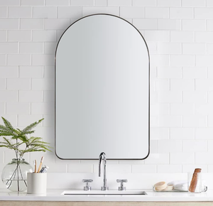 ANDY STAR Chrome Mirror, Arch Mirror in Stainless Steel Metal Frame