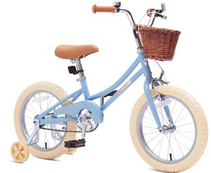 PURPLE Bixike Retro Design Girls Bike with Basket for 4-13 Years Old Kids