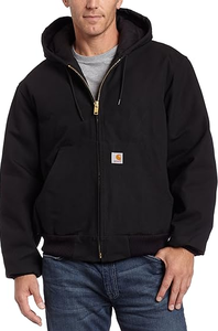 2XL Carhartt Mens Loose Fit Firm Duck Insulated Flannel-Lined Active Jacket