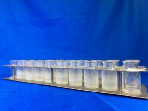 lot 78 image: Used 20 Vials with Metal Holder, Great for art projects or plants