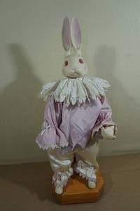 lot 271 image: Love and Roses Dolls Rabbit with Stand
