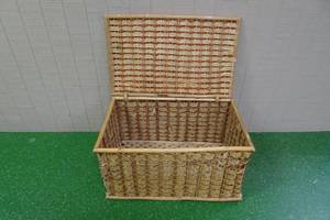 lot 331 image: Wooden Wicker Basket