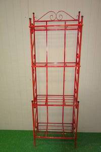 lot 334 image: Painted Metal Bakers Rack