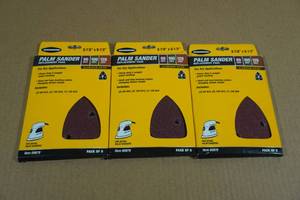 lot 25 image: 3 Palm Sander Replacement Pads
