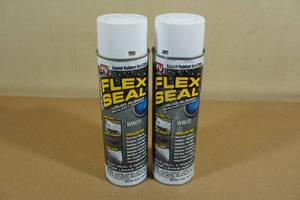 lot 37 image: 2 Flex Seal Liquid Rubber Spray -White