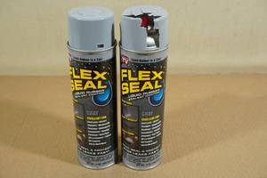 lot 38 image: 2 Flex Seal Liquid Rubber Spray -Gray