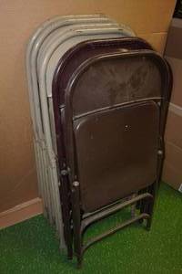 lot 57 image: 6 Folding Banquet Chairs