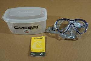 lot 179 image: Cressi Eye Evolution Crystal Clear Dive Mask -ClearBlue