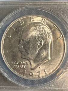 1971-D US EISENHOWER DOLLAR ANACS MS65