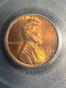 1945-S US WHEAT CENT PCGS MS66RD