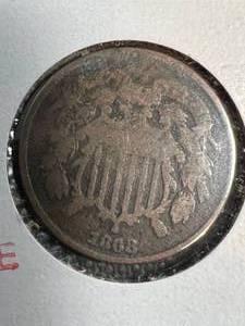 1868 US 2 CENT PIECE