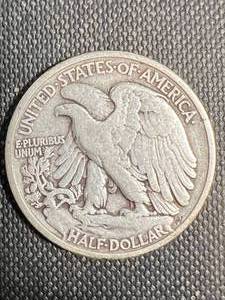 1938 US WALKING LIBERTY HALF DOLLAR