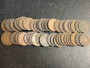ROLL OF 50 US INDIAN HEAD CENTS