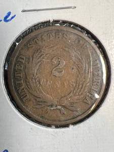 1865 US 2 CENT PIECE
