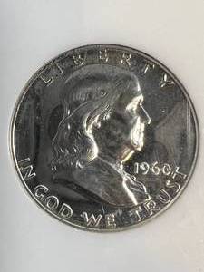 1960 US FRANKLIN HALF DOLLAR NGC PF67