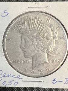 1935-S US PEACE SILVER DOLLAR