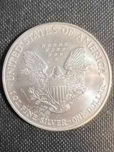 2007 AMERICAN SILVER EAGLE 1 TROY OZ .999 FINE SILVER