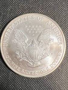 2007 AMERICAN SILVER EAGLE 1 TROY OZ .999 FINE SILVER
