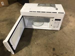 1.6 cu. ft. Over the Range Microwave in White dented review pictures customer return