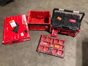 Lot of assorted Milwaukee packout items Customer Returns see pictures