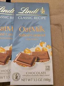 5 Oatmilk Salted Carmel Non Dairy Lindy Chocolate bars