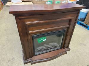Large size electric fireplace and mantle
