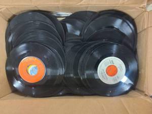 Box of 45 Records