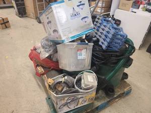 Pallet lot of tools, vacuums, saws, drills, camping gear and more