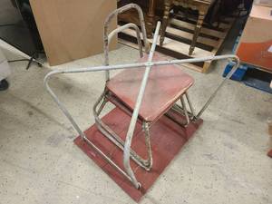 Antique Childrens Picnic Table set. 2 Chairs and Table.