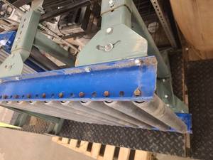 2ft long segment of steel conveyor
