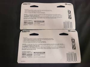 JJ 2 packs of AAA Walgreens brand Alkaline Supercells