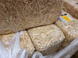 4 x Bales of plastic wrapped straw hay bales for decor or for yard coverage